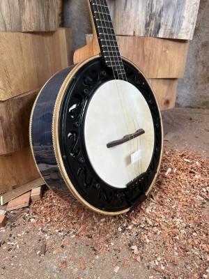 Banjo Modelo Natural Laminado Azul - feito sob encomenda, 4 meses 