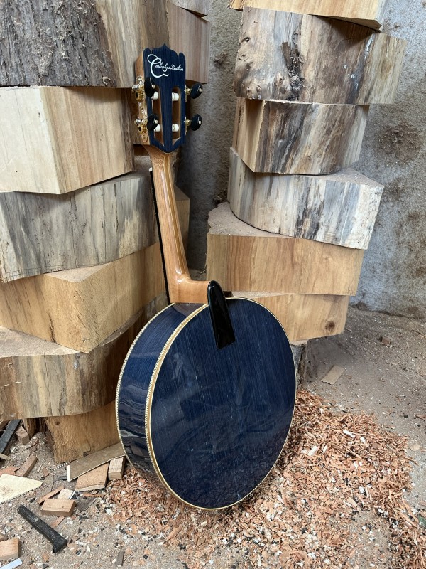 Banjo Modelo Natural Laminado Azul - feito sob encomenda, 4 meses 